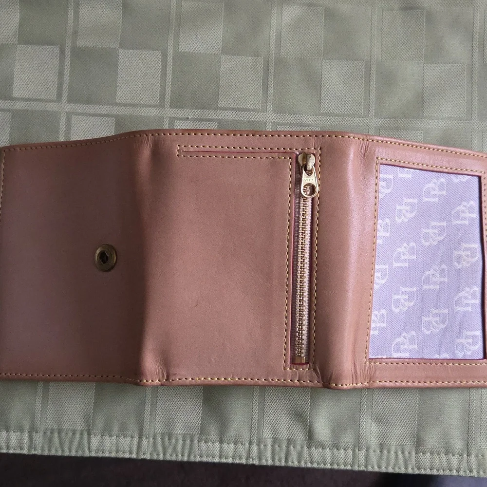 Dooney & Bourke Lavender Tri-Fold Wallet - Picture 2 of 4